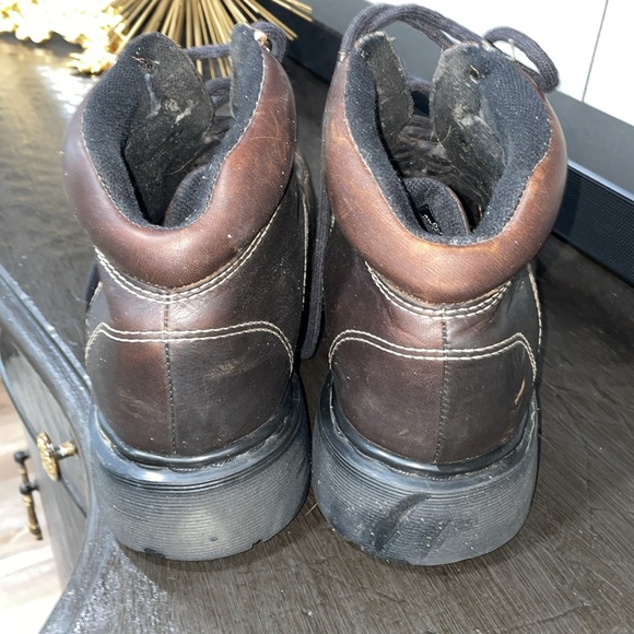 Dr. Martens Brown Leather Ankle Boots with Durable Sole main image 4